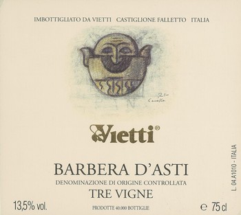 Vietti Barbera d'Asti Tre Vigne 2020