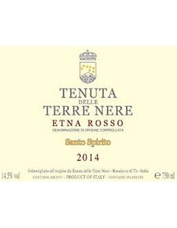 Tenuta delle Terre Nere Santo Spirito Etna Rosso 2014