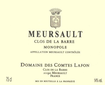Domaine des Comtes Lafon Meursault Clos de la Barre 2021