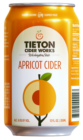 Tieton Apricot Cider 12oz Can