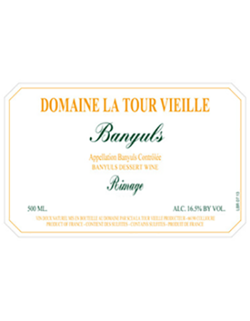Domaine La Tour Vielle Banyuls Rimage (500mL) 2014