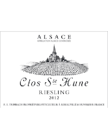 Trimbach Clos Ste Hune Riesling 2012