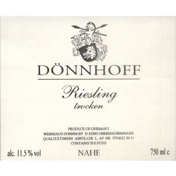 Donnhoff Riesling Trocken 2018