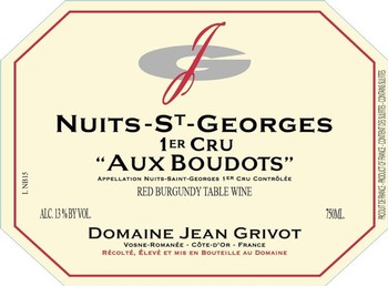 Domaine Jean Grivot Nuits St. Georges 1er Cru Aux Boudots 2020