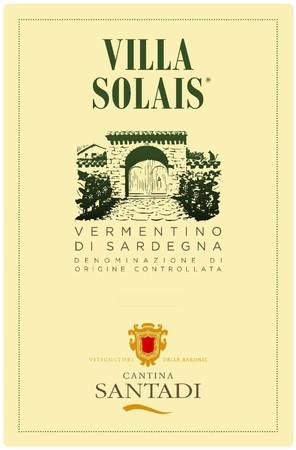 Santadi Vermentino Villa Solais 2021