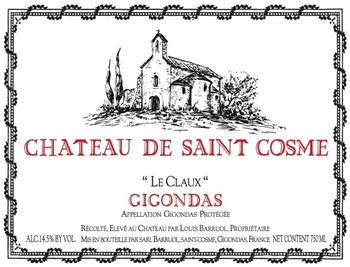 Chateau de Saint Cosme Gigondas Le Claux 2018