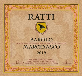 Renato Ratti Marcenasco Barolo 2019