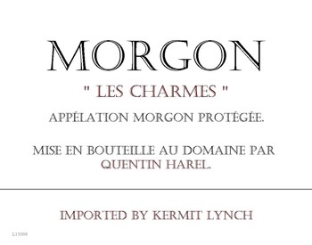 Quentin Harel Morgon Les Charmes 2018