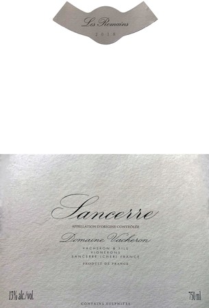 Domaine Vacheron Les Romains Sancerre 2018