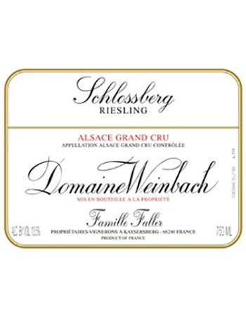 Domaine Weinbach Schlossberg Grand Cru Riesling 2016