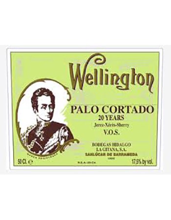 NV Bodegas Hidalgo Jerez-Xérès-Sherry Palo Cortado Wellington 20 Years V.O.S.