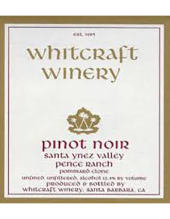 Whitcraft Pommard Clone Pinot Noir Pence Ranch 2017
