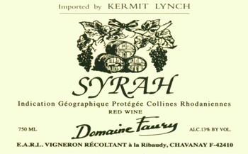 Domaine Faury IGP Syrah 2017