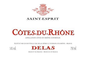 Delas Cotes du Rhone St. Esprit Rouge 2020