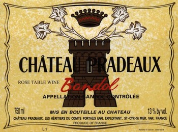 Chateau Pradeaux Bandol Rose (1.5 Liter Magnum) 2018