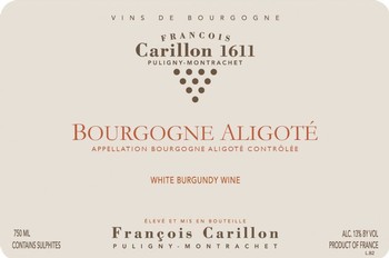 Francois Carillon Bourgogne Aligote 2022