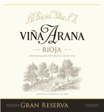 La Rioja Alta Vina Arana Rioja Gran Reserva 2014