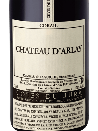Chateau D'Arlay Cotes du Jura Corail 2013