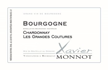 Xavier Monnot Bourgogne Chardonnay Les Grandes Coutures 2021