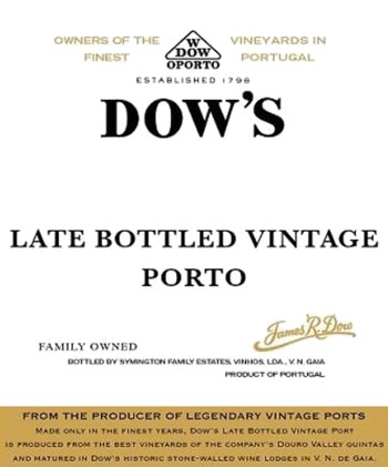 Dow's Late Bottled Vintage 2016 Port