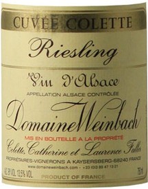 Domaine Weinbach Riesling Cuvee Colette 2015