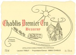 Laurent Tribut Chablis 1er Cru Beauroy 2022