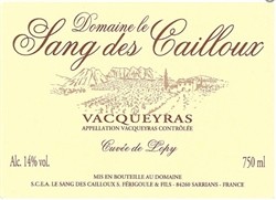 Domaine le Sang des Cailloux Cuvee de Lopy 2016