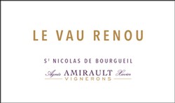 Domaine Xavier et Agnes Amirault St Nicolas de Bourgeil Le Vau Renou 2015