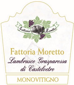 Fattoria Moretto Lambrusco Grasparossa di Castelvetro Monovitigno 2022