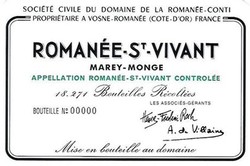 Domaine de la Romanee-Conti DRC Romanee St. Vivant Grand Cru 2014