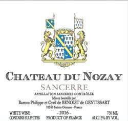 Chateau du Nozay Sancerre 2017
