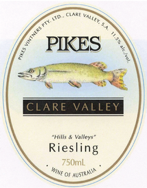 Pikes Hills and Valleys Riesling 2021