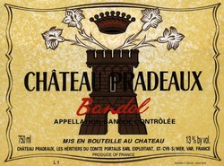 Chateau Pradeaux Bandol Rouge 2015