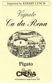 Punta Crena Pigato Vigneto Ca Da Rena 2018
