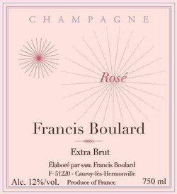 Champagne Francis Boulard Rose de Saignee 2018
