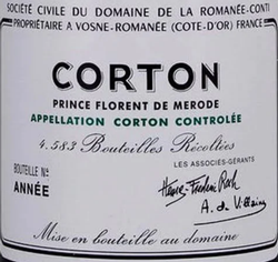 Domaine de la Romanee-Conti DRC Corton Grand Cru 2017