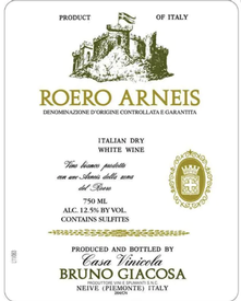 Bruno Giacosa Roero DOCG Arneis 2021