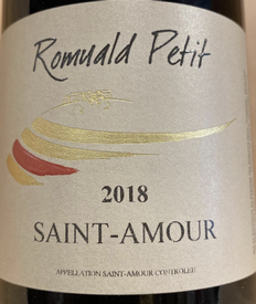 Domaine Romuald Petit Saint Amour 2018