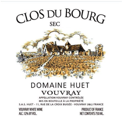 Domaine Huet Clos du Bourg Vouvray Sec 2019