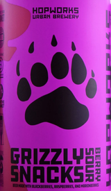Hopworks Grizzly Snacks Berry Sour 16oz Can