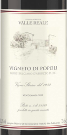 Valle Reale Montepulciano d'Abruzzo Vigneto di Popoli 2016