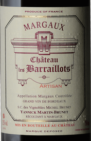 Chateau les Barraillots Margaux 2019