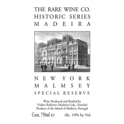 Rare Wine Co New York Malmsey 750mL Bottle