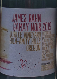 James Rahn Gamay Noir 2019