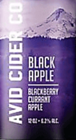 Avid Black Apple 12oz Can