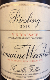 Domaine Weinbach Alsace Riesling 2018