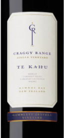 Craggy Range Te Kahu Gimblett Gravels Red Bordeaux Blend 2018