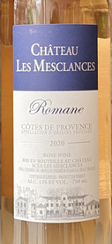 Chateau Les Mesclances Romane Cotes de Provence Rosé 2021