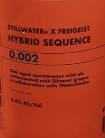 Stillwater w/ Freigeist Hybrid Sequence 0.002 750mL Bottle