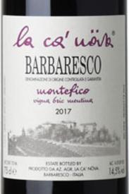 La Ca' Nova Montefico vigna Bric Mentina 2018